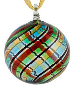multicolor glass Christmas ornament Venetian glass Christmas ornament
