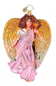Made for Charity This Radco unique, handmade christmas ornament benefits breast cancer